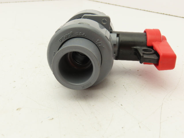 Spears 1839V-005C Industrial Ball Valve True Union CPVC Type 2000 1/2" Vented