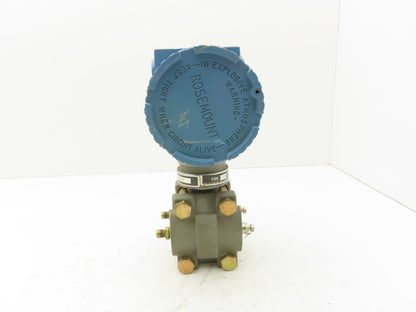 Rosemount 3051 D1A21S1I5D3 Smart Pressure Transmitter 0 to 2" WC 1/4" Manifold