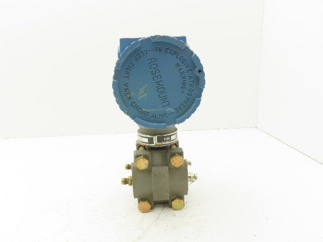 Rosemount 3051 D1A21S1I5D3 Smart Pressure Transmitter 0 to 2" WC 1/4" Manifold