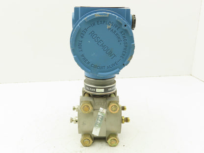 Rosemount 3051 D1A21S1I5D3 Smart Pressure Transmitter 0 to 4" WC 1/4" Manifold