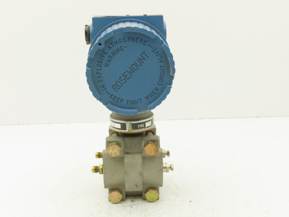 Rosemount 3051 D1A21S1I5D3 Smart Pressure Transmitter 0 to 4" WC 1/4" Manifold