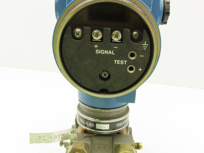 Rosemount 3051 D1A21S1I5D3 Smart Pressure Transmitter 0 to 5" WC 1/4" Manifold