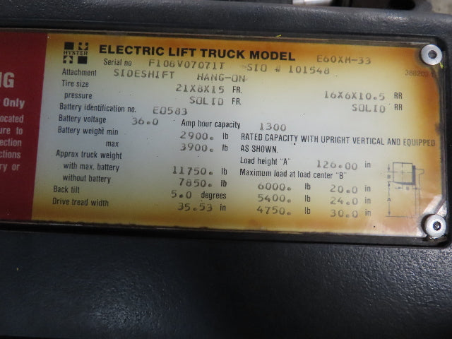 Hyster 8509399 DC Electric Forklift Hydraulic Motor Haldex Pump 36/48VDC