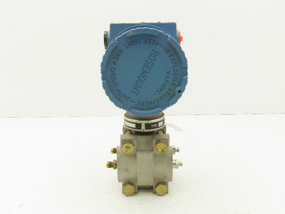 Rosemount 3051 D2A21S1I5D3 Smart Pressure Transmitter 0 to 25" WC 1/4" Manifold
