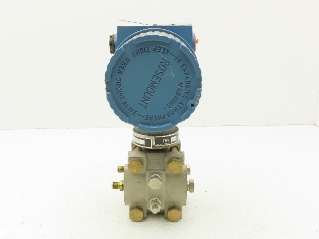 Rosemount 3051 D1A21S1B1D4M1 Smart Pressure Transmitter 0-25" H2O 	1/4" Manifold