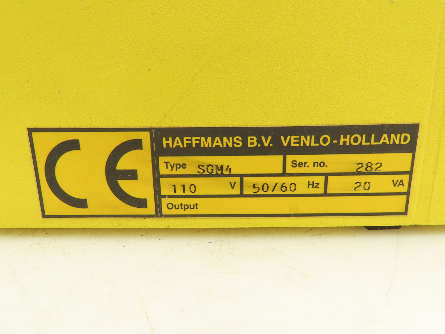 Carbo Zurox SGM4 Haffmans O² Monitor Oxygen Analyzer 110V 20VA