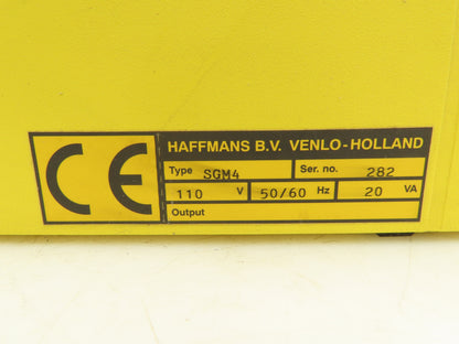 Carbo Zurox SGM4 Haffmans O² Monitor Oxygen Analyzer 110V 20VA
