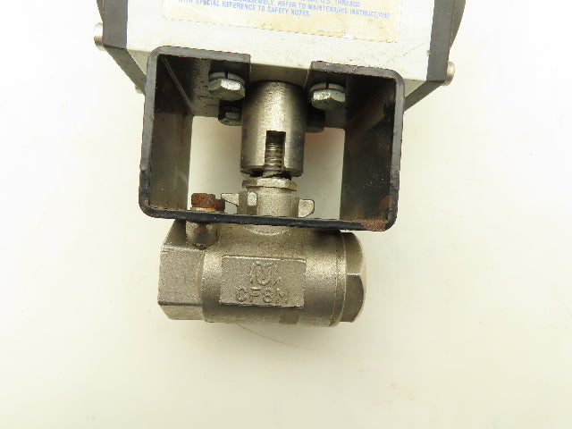 Milwaukee Controls MC2 Pneumatic Actuator Ball Valve w/Positioner 3/4" NPT
