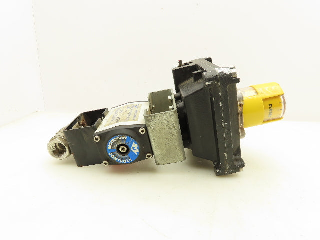 Milwaukee Controls MC2 Pneumatic Actuator Ball Valve w/Positioner 3/4" NPT