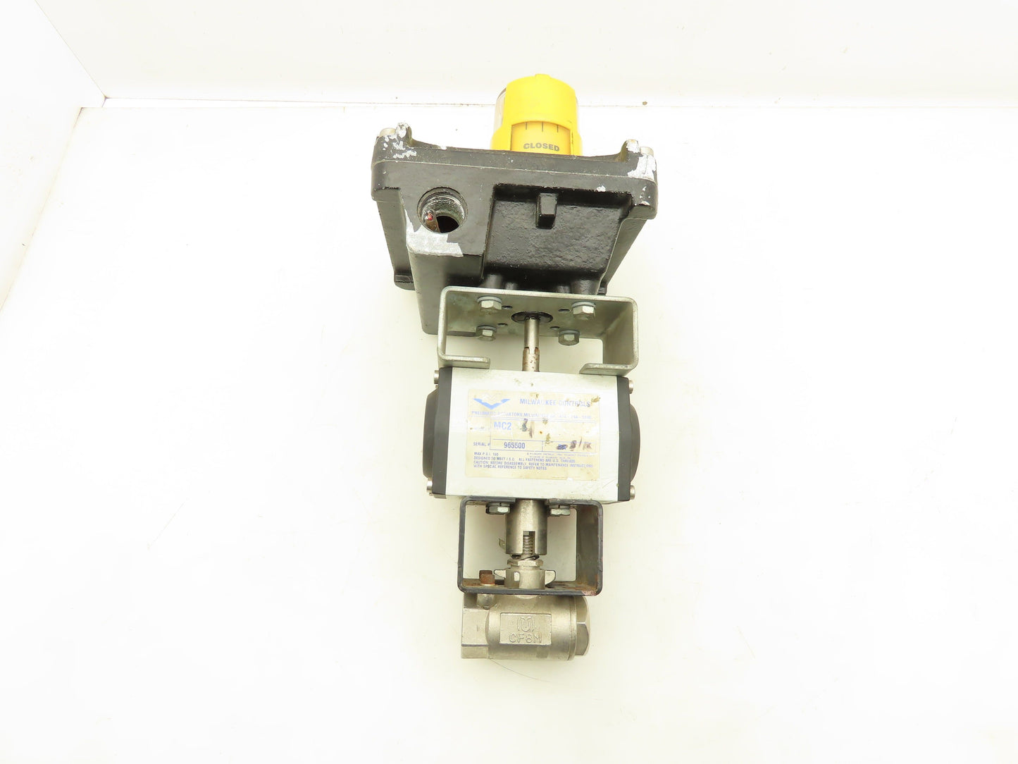Milwaukee Controls MC2 Pneumatic Actuator Ball Valve w/Positioner 3/4" NPT