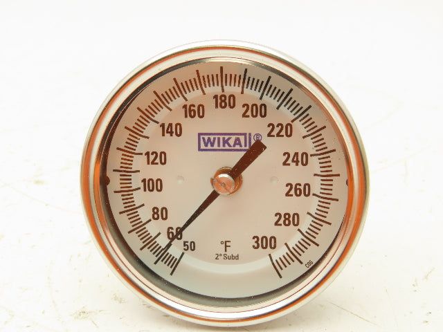 Wika TI.30 Bimetal Thermometer Glass Lens 50/300°F 1/2"NPT 4" Stem Lot Of 2