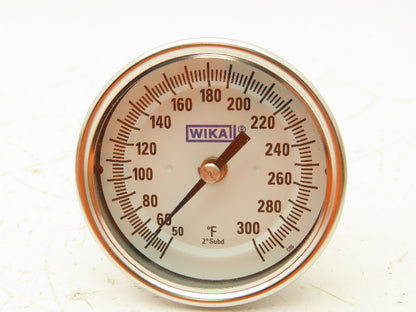 Wika TI.30 Bimetal Thermometer Glass Lens 50/300°F 1/2"NPT 4" Stem Lot Of 2