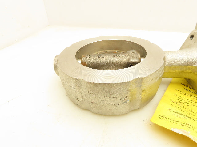 Crane Flowseal 04-1WA-22DRTG-BOJ Stainless Butterfly Valve 4" Wafer Style 150#