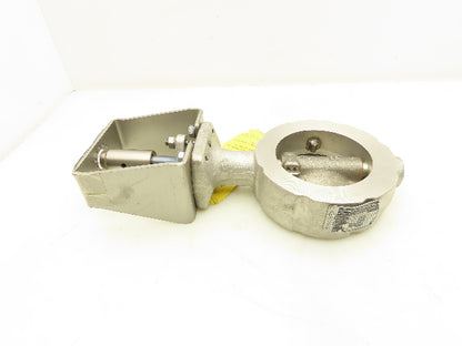 Crane Flowseal 04-1WA-22DRTG-BOJ Stainless Butterfly Valve 4" Wafer Style 150#
