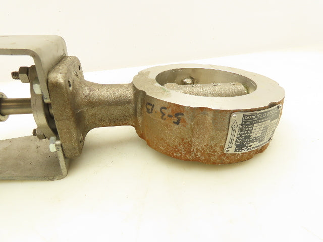 Crane Flowseal Stainless 4" Butterfly Valve w/Kinetrol Pneumatic Actuator