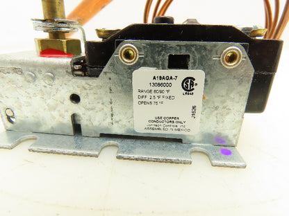 Johnson Controls A19AGA-7 Temperature Thermostat Switch Trane Lot of 3