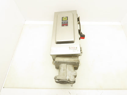 Square D H361DSWC Safety Disconnect Switch 30A 3P 600V Fusible SS Crouse Hinds