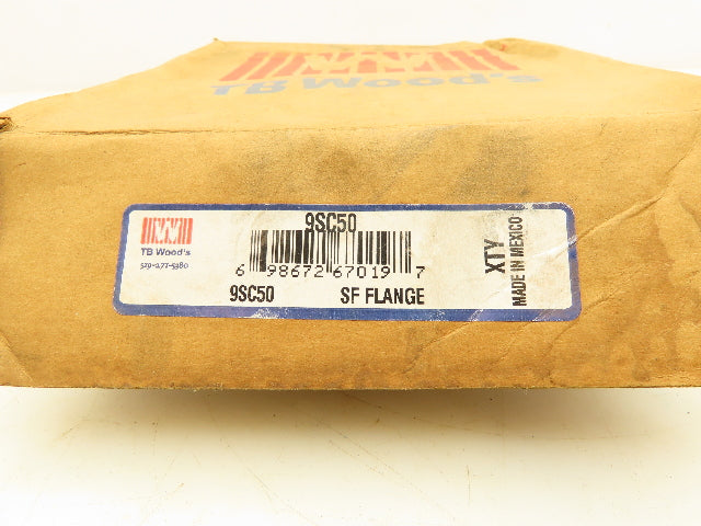 TB Woods  9SC50 Spacer Flange Coupling 2-3/16"Bore Size 9 3750RPM Cast Iron
