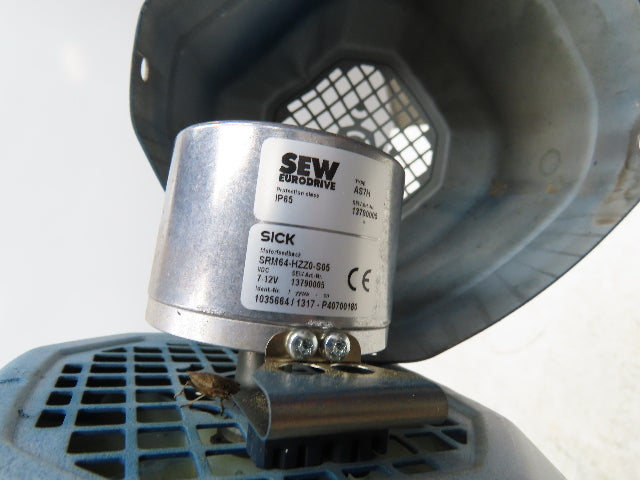 Sew-Eurodrive KAZ67DRE80M4/AS7H Variable Speed Gearmotor w/Encoder 27:1 Reducer