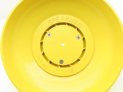 Speakman SE-870 Shower Head 8"OD Yellow Plastic With Impeller Faceplate 1"NPT