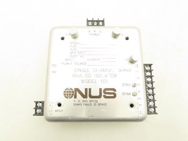 NUS SCA101-24-13-08 Single Channel Analog Isolator