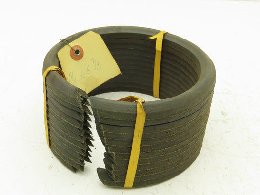 V-Packing Chevron Rubber Fabric Seal Split Ring 4-7/8"x 5-7/8"  Lot of 12