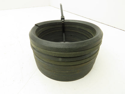 V-Packing Chevron Rubber Fabric Seal Split Ring 3-3/4"x 4-1/2"  Lot of 10