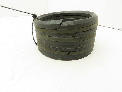 V-Packing Chevron Rubber Fabric Seal Split Ring 3-3/4"x 4-1/2"  Lot of 10