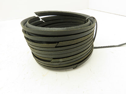 V-Packing Chevron Rubber Fabric Seal Split Ring 3-3/4"x 4-1/2"  Lot of 10