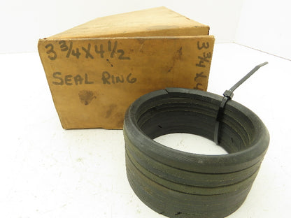 V-Packing Chevron Rubber Fabric Seal Split Ring 3-3/4"x 4-1/2"  Lot of 10