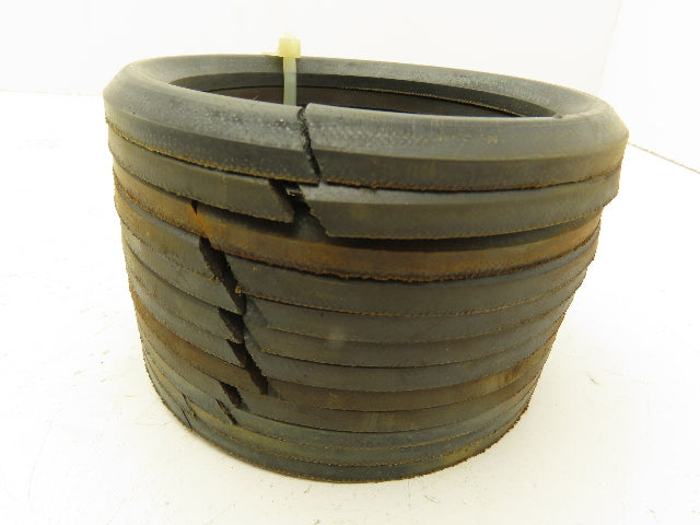 915 DN V-Packing Chevron Rubber Fabric Seal Split Ring 3-7/8"x 4-7/8"  Lot of 12