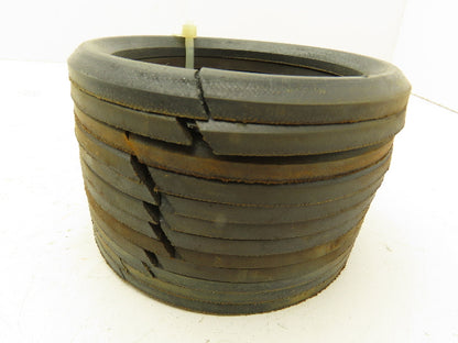 915 DN V-Packing Chevron Rubber Fabric Seal Split Ring 3-7/8"x 4-7/8"  Lot of 12