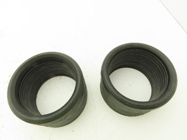 V-Packing Chevron Rubber Fabric Seal Split Ring 4"x 5"  Lot of 22