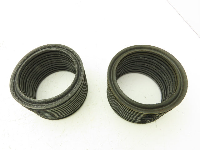 V-Packing Chevron Rubber Fabric Seal Split Ring 4"x 5"  Lot of 22