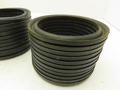 V-Packing Chevron Rubber Fabric Seal Split Ring 4"x 5"  Lot of 22