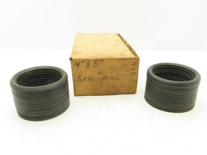 V-Packing Chevron Rubber Fabric Seal Split Ring 4"x 5"  Lot of 22