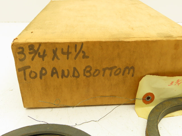 V-Packing Chevron Rubber Seal Split Ring 3-3/4"x 4-1/2" Top/Bottom Set of 13