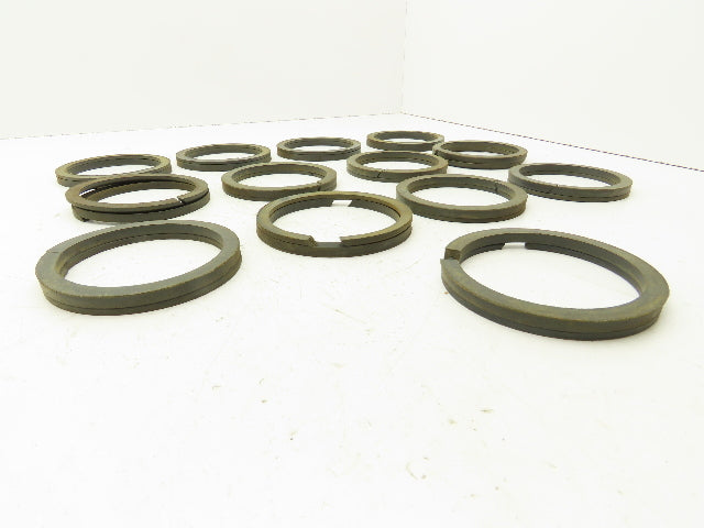 V-Packing Chevron Rubber Seal Split Ring 3-3/4"x 4-1/2" Top/Bottom Set of 13