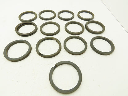 V-Packing Chevron Rubber Seal Split Ring 3-3/4"x 4-1/2" Top/Bottom Set of 13