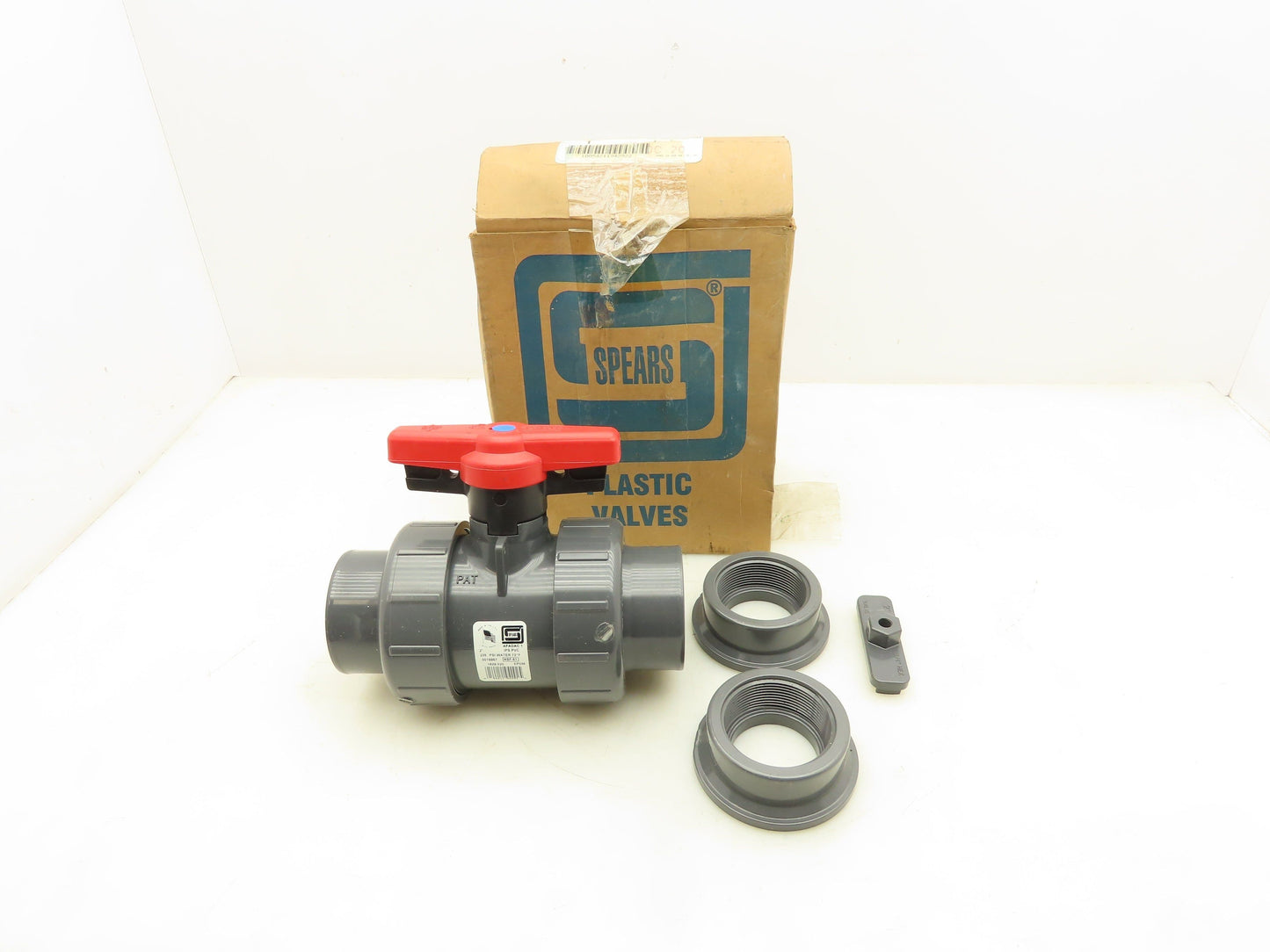 Spears 1829-020 Ball Valve Socket Inline True Union 2" PVC 235PSI@73°F