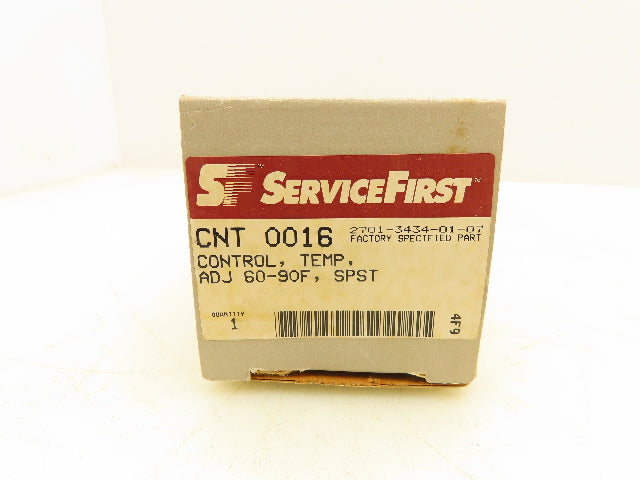 Trane CNT0016 Adjustable Temperature Control 60-90°F SPST Lot Of 2