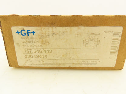 +GF+ George Fischer 546 Ball Valve 2 Way D20 DN15 Lot Of 2