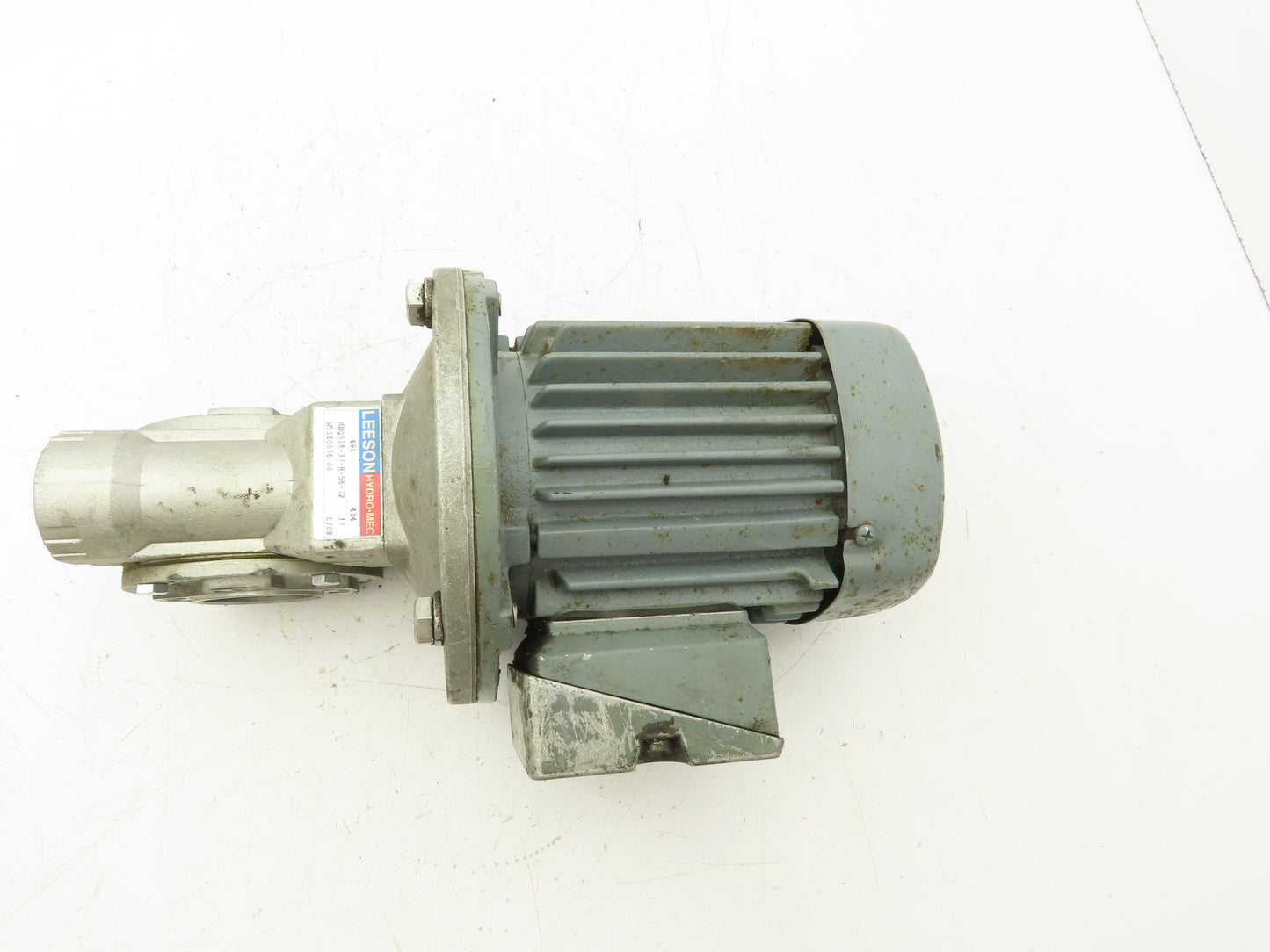 Leeson HMQ518-37-H-56-12 Reducer 37:1 Gearmotor .5Hp 46 RPM 230/460V 3PH 56C