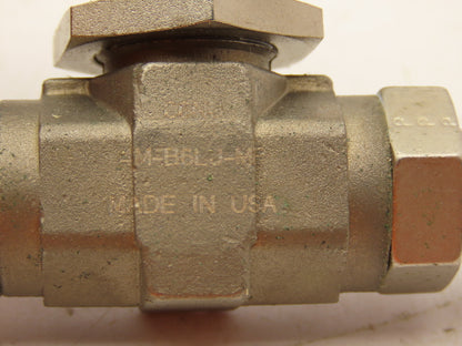 Parker Hannifin 4M-B6LJ-MP Ball Valve 3 Way 1500PSI B Series