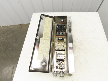 Cutler Hammer A30CWA0 Combination Motor Starter Size 1 Stainless 10Hp Non Fused