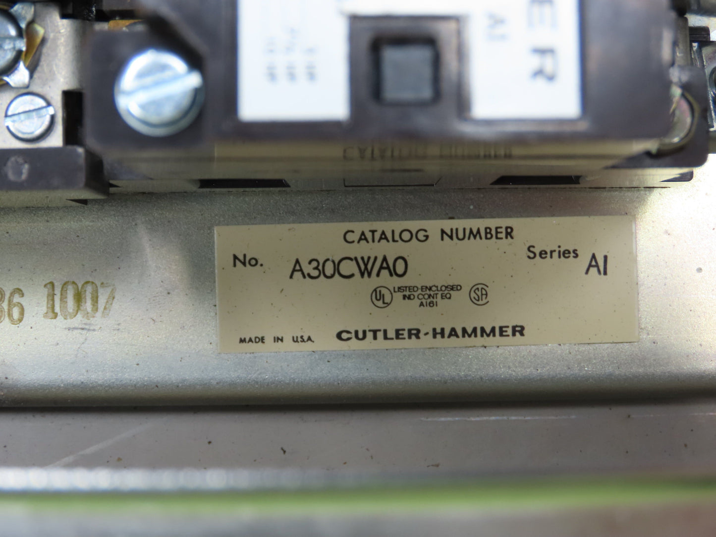 Cutler Hammer A30CWA0 Combination Motor Starter Size 1 Stainless 10Hp Non Fused