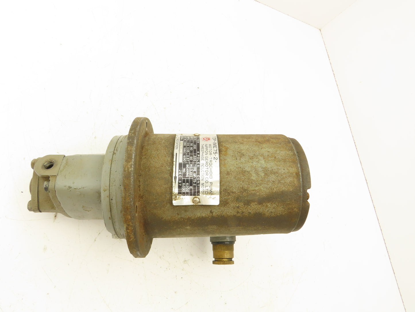 Nippon Gerotor TOP-IME75-2-10MA Hydraulic Trochoid Pump & Motor 1690 RPM 230V