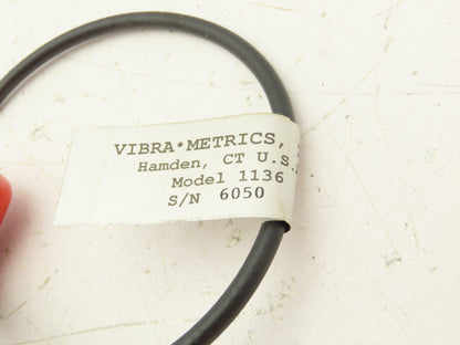 Vibra-Metrics 1136 Accelerometer Sensor 15-30VDC 4mA 20"Lbs Of Torque 13"Cable