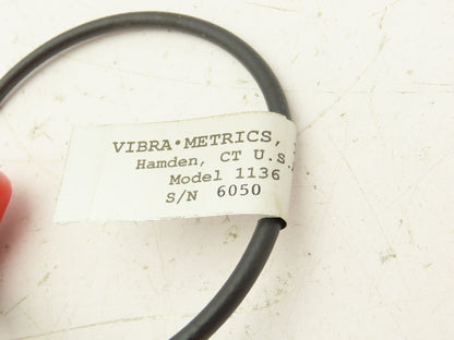 Vibra-Metrics 1136 Accelerometer Sensor 15-30VDC 4mA 20"Lbs Of Torque 13"Cable