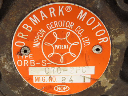 Nippon Gerotor ORB-S-070-2PC Hydraulic Orbmark Motor 14 GPM 930 RPM 2200 PSI